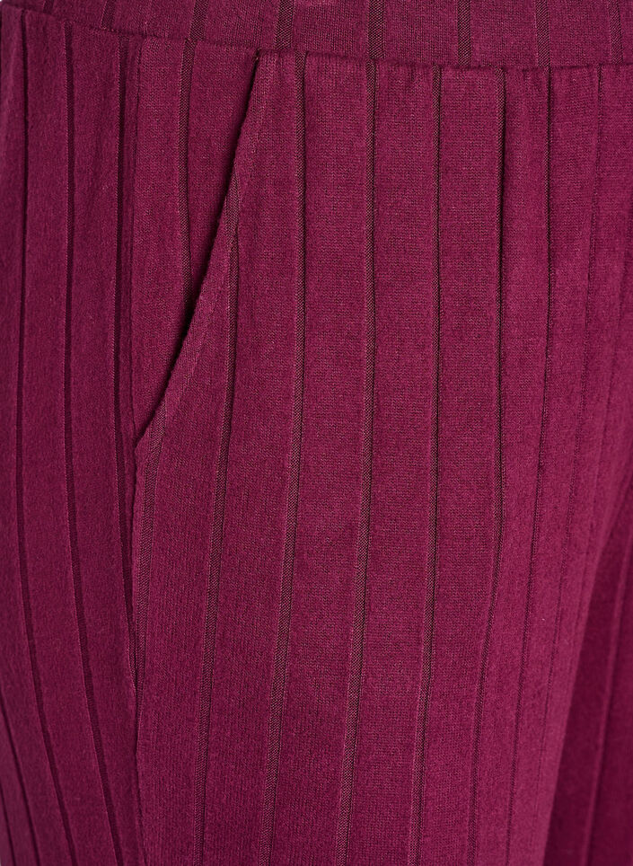 Lounge trousers with pockets, Dark Bordeaux, Packshot image number 2