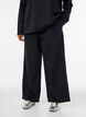 High-waisted sweatpants with wide legs, Black, Model image number 2