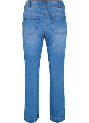 High waisted Ellen jeans with bootcut, Blue denim, Packshot image number 1