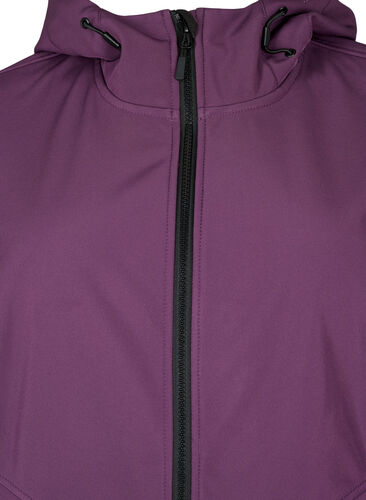 Short softshell jacket with pockets, Hortensia, Packshot image number 2