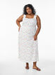 Summer dress with wide straps, White, Model image number 0