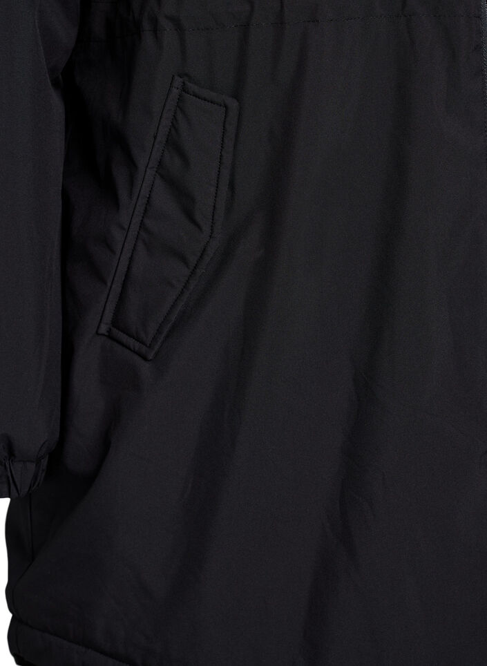 Lightweight padded parka with a hood, Black, Packshot image number 3