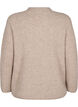 Jumper with a striped pattern and long sleeves, Simply Taupe Mel., Packshot image number 1