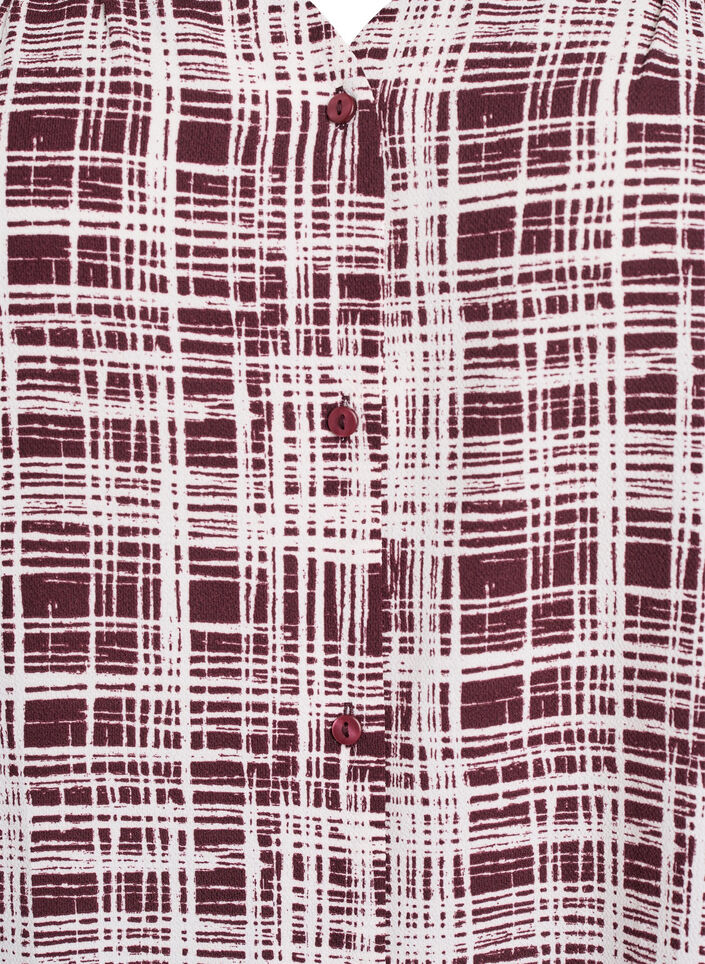 Shirt blouse with 1/2 sleeves, Dark Bordeaux, Packshot image number 2