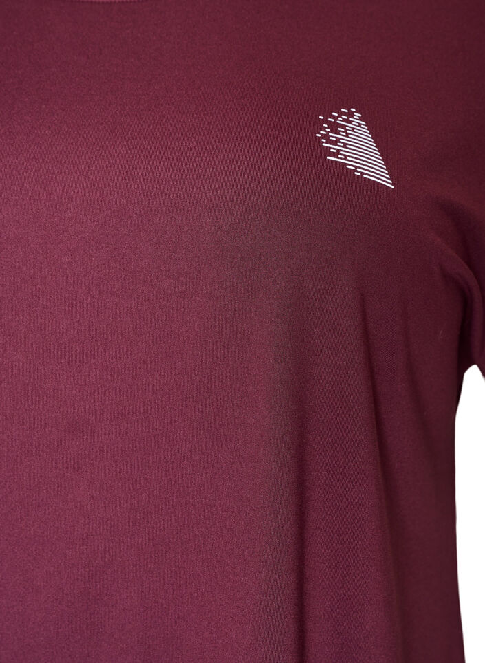 Solid-coloured training T-shirt, Red, Packshot image number 2