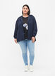 Short jacket with hood and adjustable bottom, Navy Blazer, Model image number 2