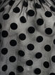 Party blouse in organza-look with velvet dots, Black, Packshot image number 2
