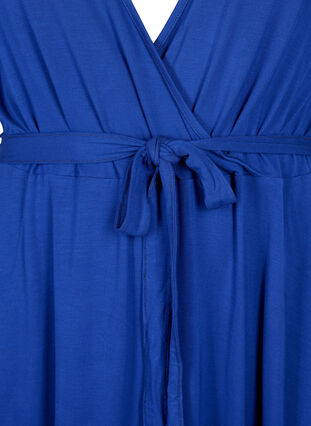 Wrap dress in viscose with short sleeves, Bellwether SOLID, Packshot image number 2