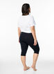 Basic 3/4 viscose leggings, Black, Model image number 1
