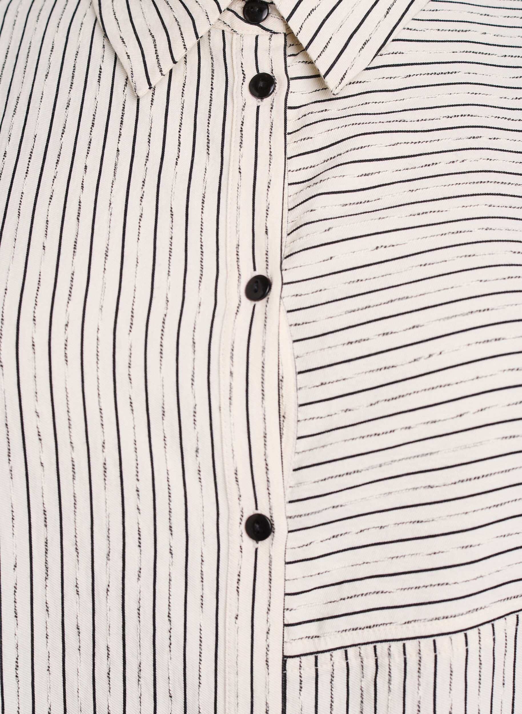 Zizzifashion Shirt with striped pattern, White, Packshot image number 3