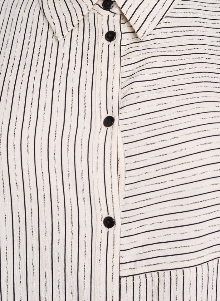 Shirt with striped pattern, White, Packshot image number 3