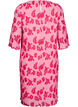 Pleated dress with 3/4 sleeves, Rose, Packshot image number 1