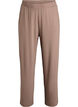 High-waisted straight fit jersey trousers, Brown, Packshot image number 0