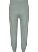 Marled knitted trousers a ribbed structure, Chinois Green Mel, Packshot image number 1