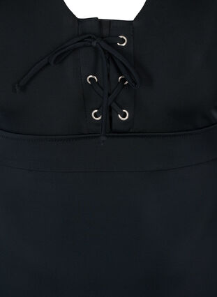 Bathing suit with drawstring detail, Black, Packshot image number 2