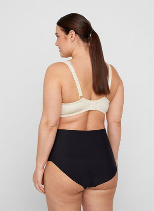 Underwired Figa bra with lace trim, Birch, Model image number 1