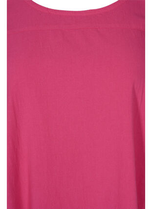 Short sleeve cotton dress, Beetroot Purple, Packshot image number 2