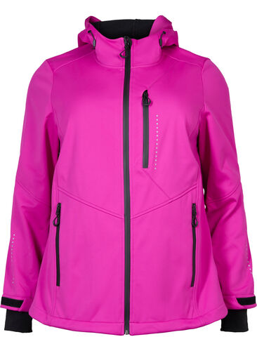 Sporty Softshell Jacket, Rose Violet, Packshot image number 0