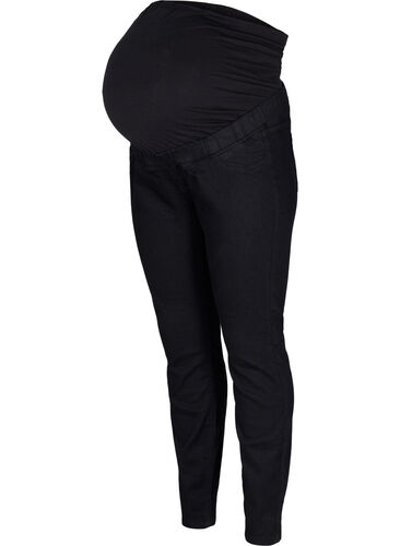 Pregnancy jeggings with back pockets, Black, Packshot image number 0
