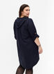 Viscose tunic with hood, Navy Blazer, Model image number 1