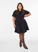 Short A-line jersey dress, 0199, Model image number 1