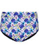 High-waisted floral bikini bottoms, Purple, Packshot image number 0