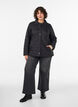 Lightly padded jacket with decorative quilting, Black, Model image number 1