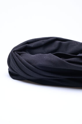Cotton nursing scarf, Black, Packshot image number 1