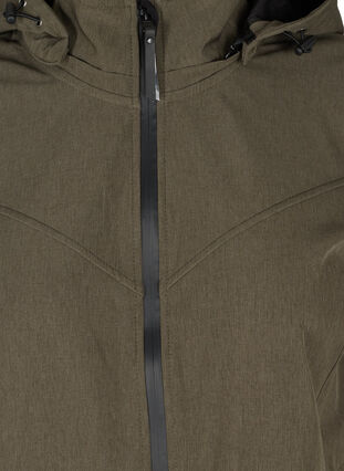 Softshell jacket with detachable hood, Grape Leaf, Packshot image number 2