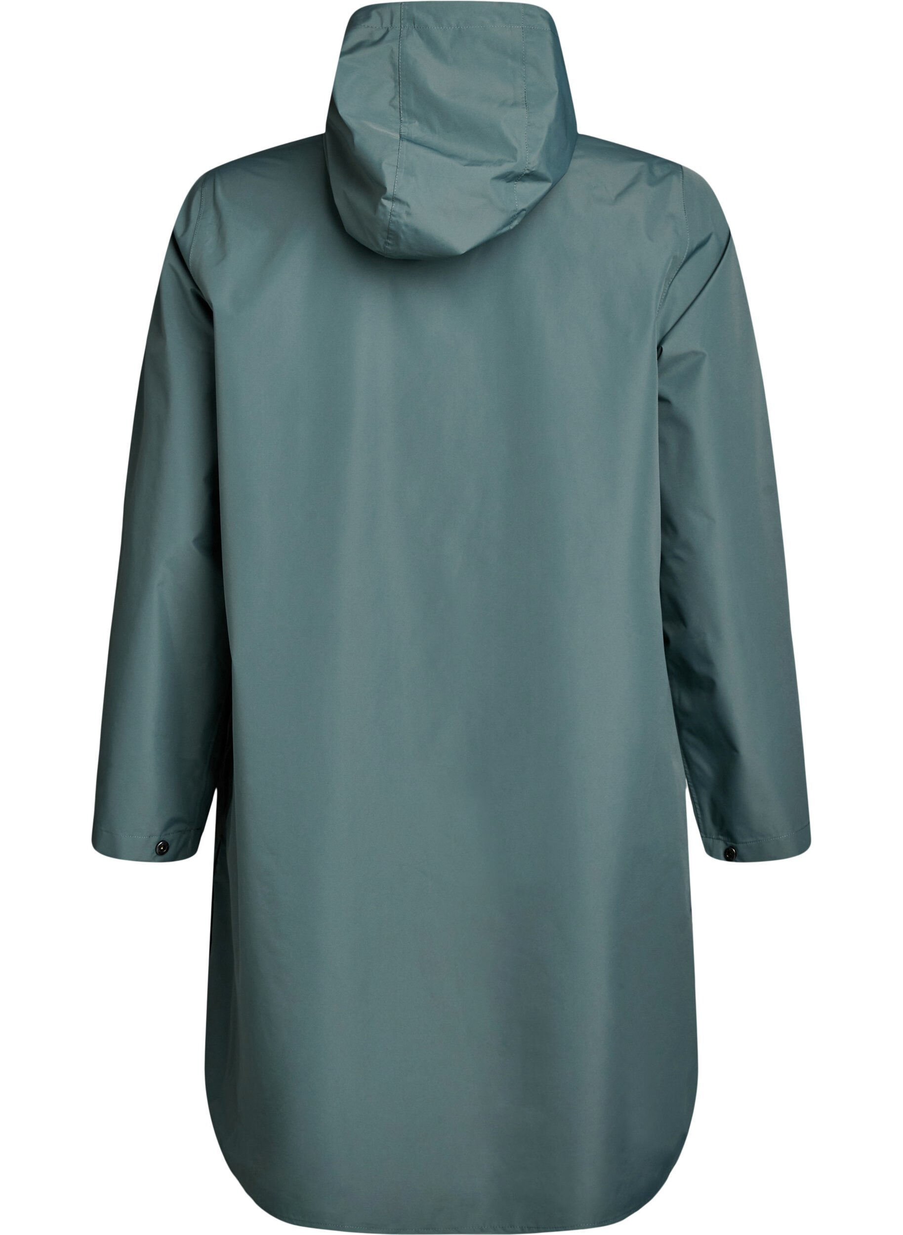Zizzifashion Rain jacket with pockets and hood, Green, Packshot image number 1