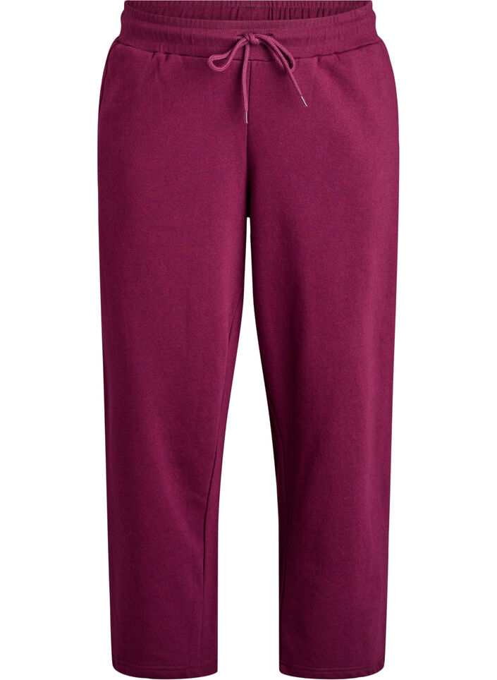 Sweatpants with pockets, Dark Bordeaux, Packshot image number 0