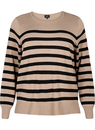 Striped viscose blouse, Fungi Stripe Comb, Packshot