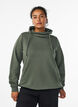FLASH - Sweatshirt with high collar and pockets, Green, Model image number 0