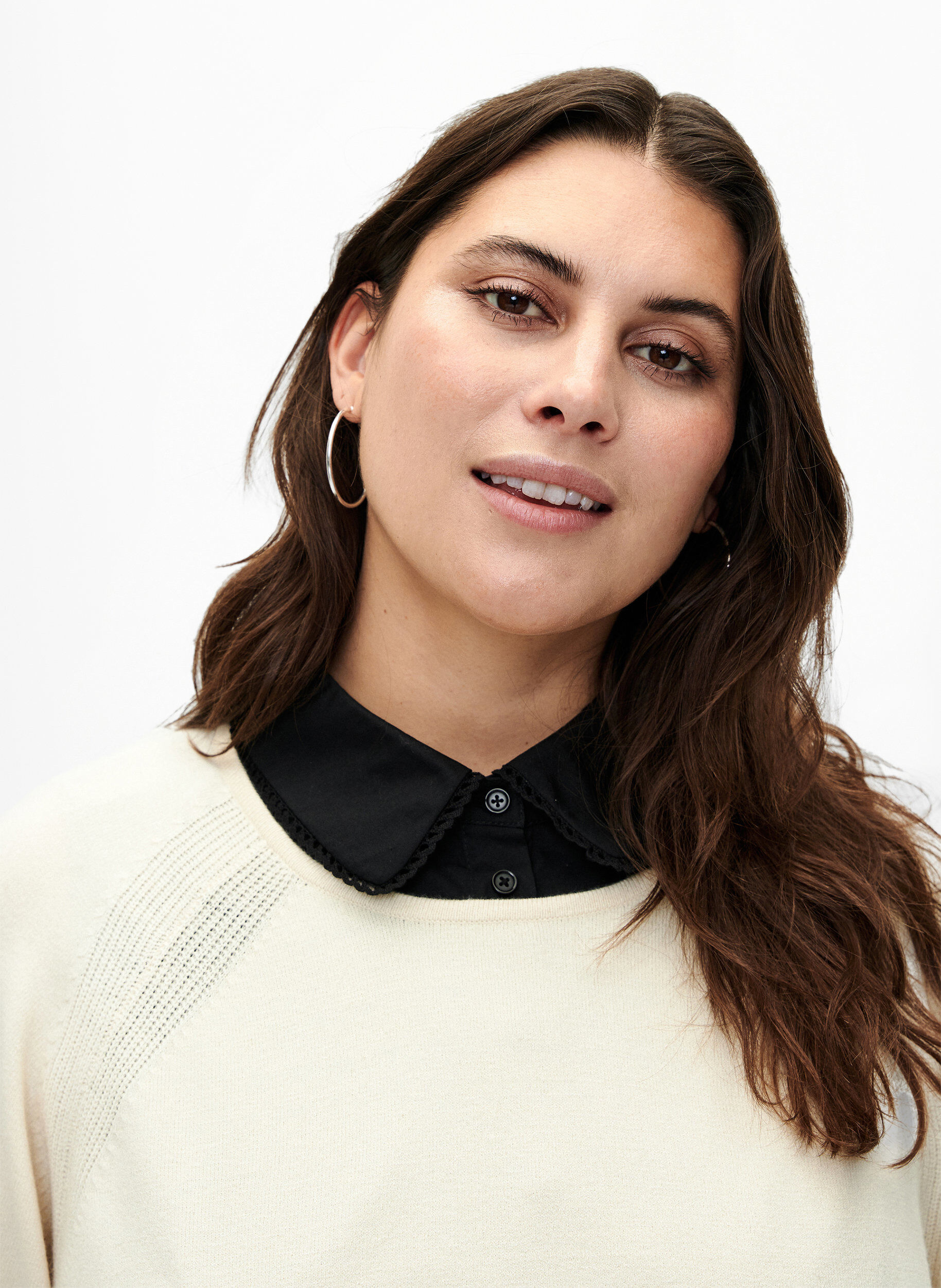 Zizzifashion Collar with lace ribbon, Black, Model image number 0