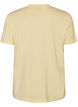 Basic cotton T-shirt with round neck, Yellow, Packshot image number 1
