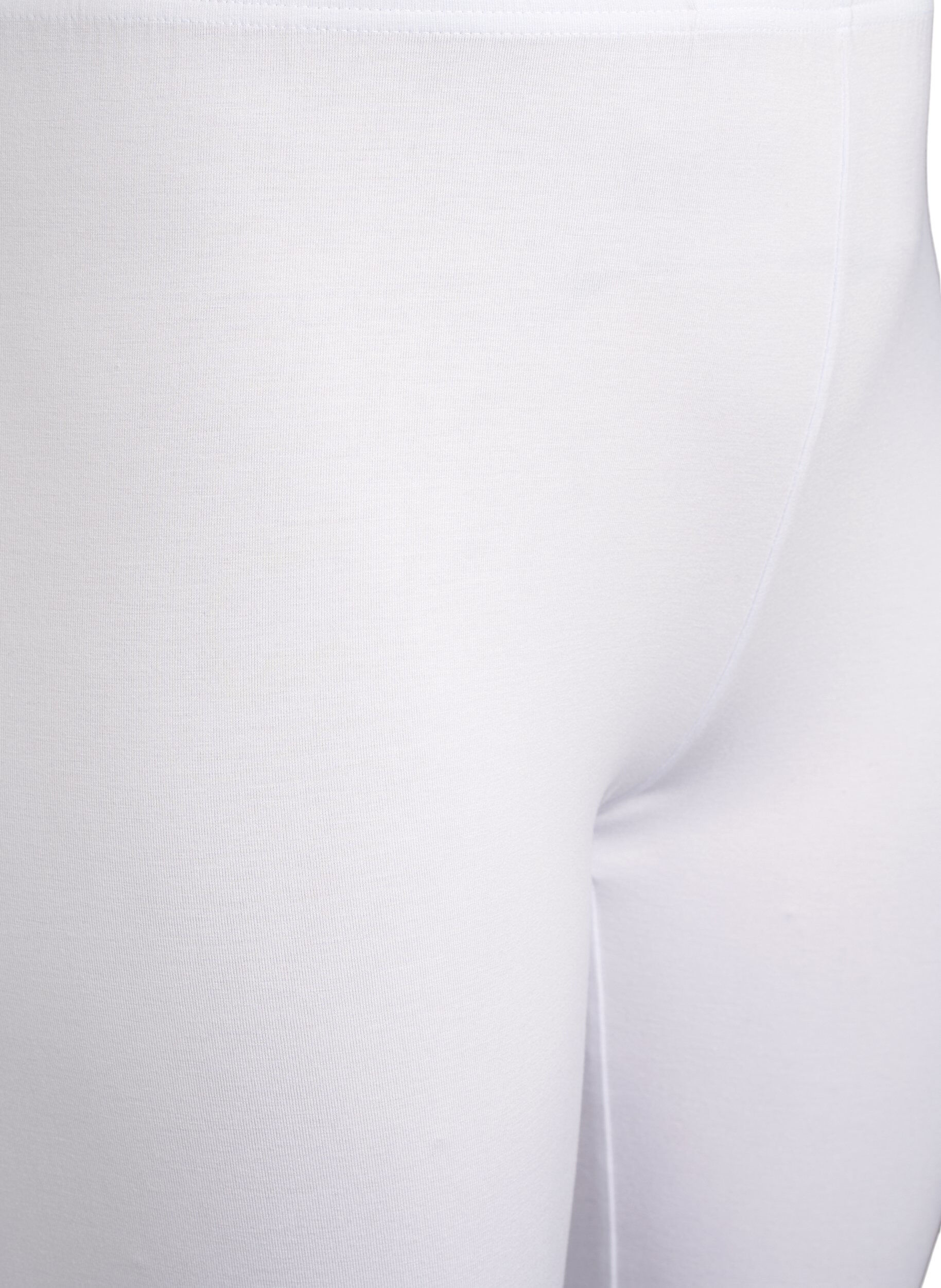 ZizzifashionBasic 3/4-length viscose leggings, White, Packshot image number 2