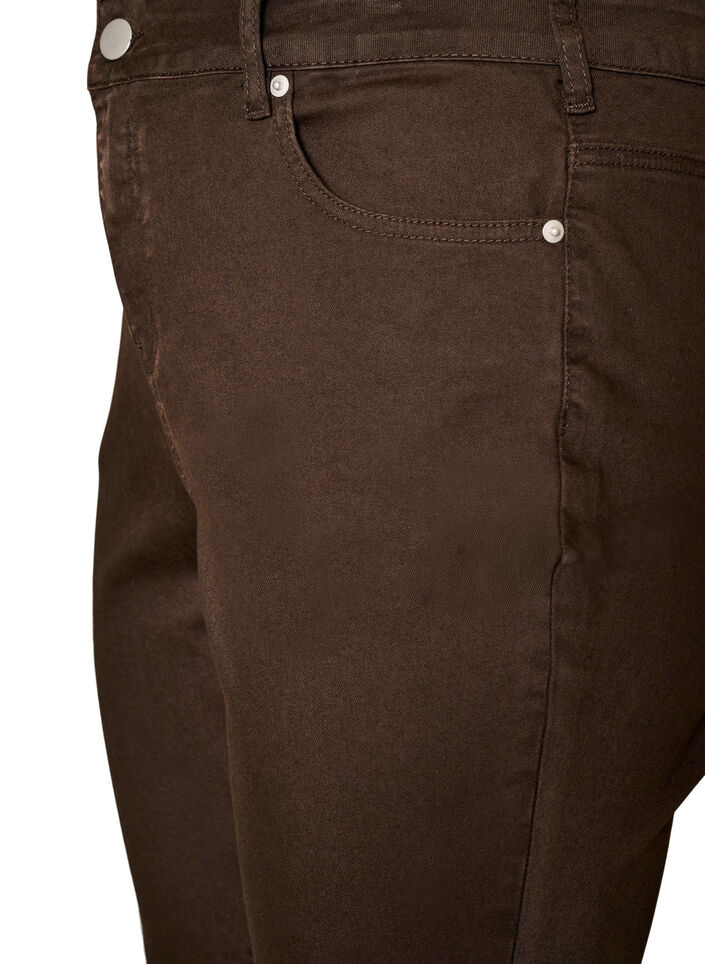 Ellen bootcut jeans in coloured denim, Brown, Packshot image number 2