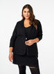 Lace blazer with pockets, Black, Model image number 0