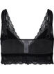 Bra with lace and soft padding, Black, Packshot image number 1