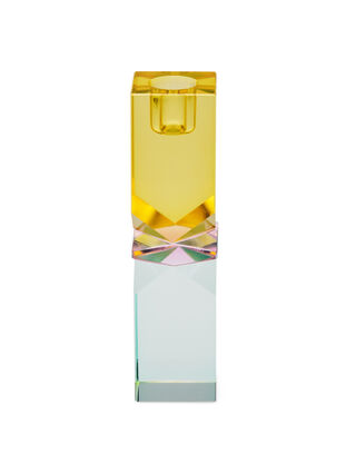 Crystal candle holder, Gul/Pink/Mint, Packshot image number 0