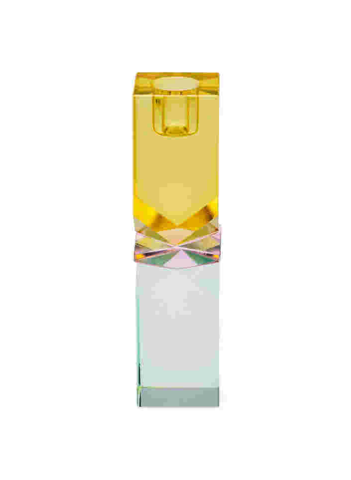 Crystal candle holder, Gul/Pink/Mint, Packshot