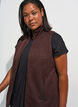 Vest with high neck and zipper, Brown, Model image number 2