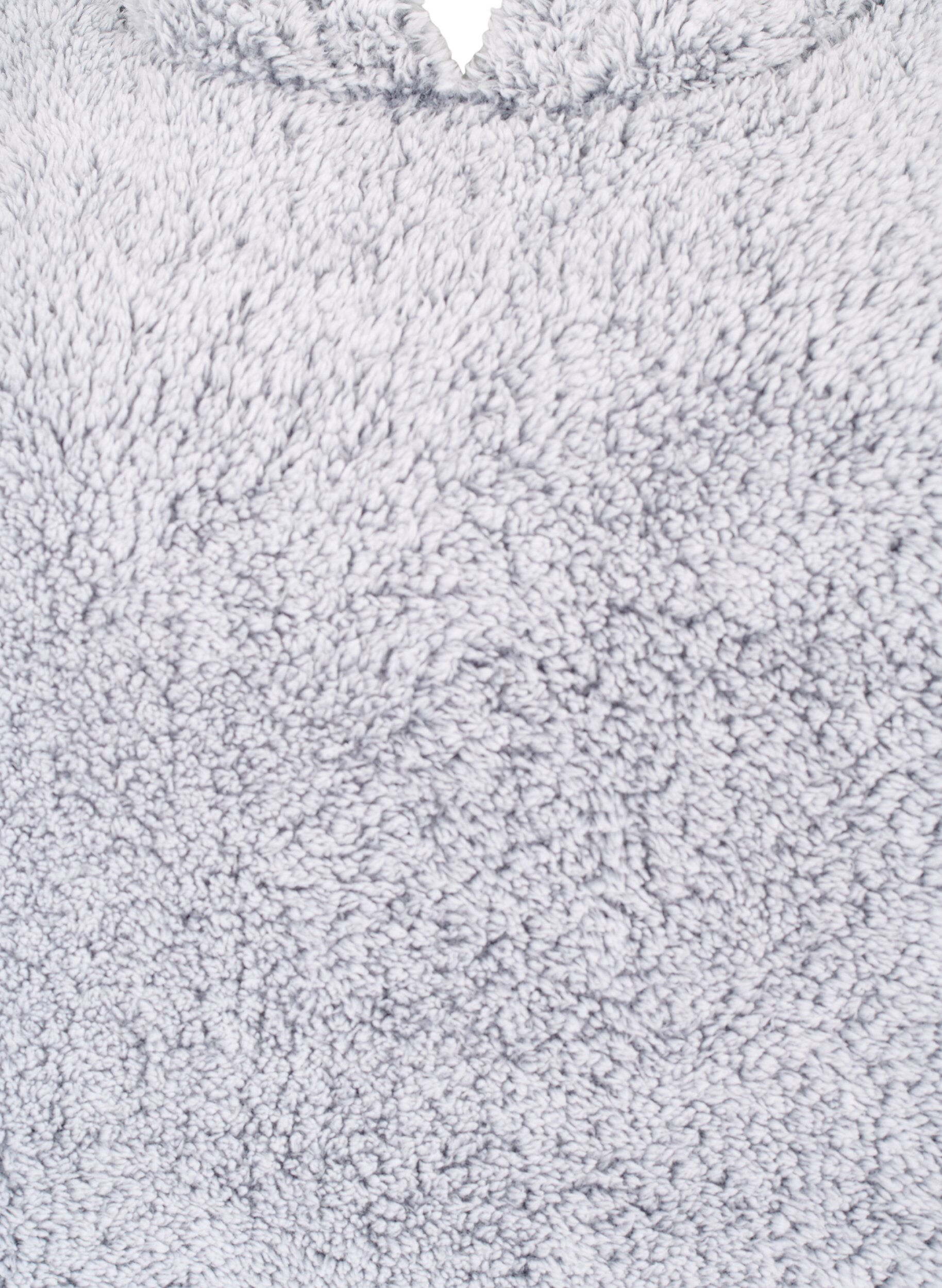 Zizzifashion Oversized teddy dress with pocket, Grey Melange, Packshot image number 2