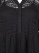 Short lace dress with 3/4 sleeves, Black, Packshot image number 2