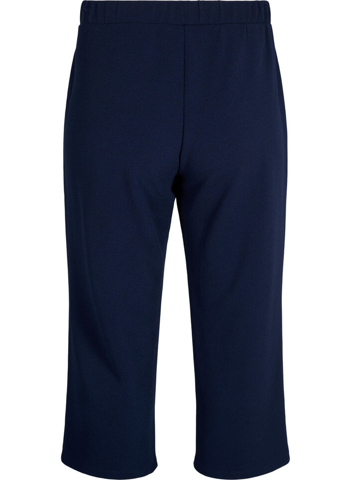 Loose trousers with 7/8 length, Blue, Packshot image number 1
