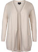 Long knitted cardigan in a viscose blend, Beige, Packshot image number 0