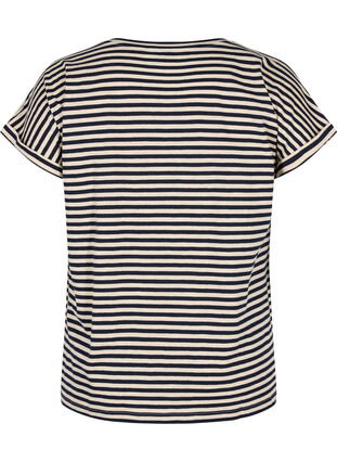 Striped cotton t-shirt, Night Sky Y/D, Packshot image number 1