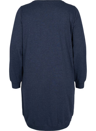 Sweater dress with long sleeves, Navy Blazer Mel, Packshot image number 1