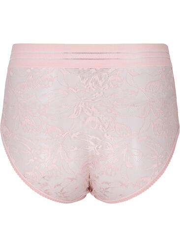 High waisted lace panties, Pale Mauve, Packshot image number 1