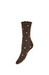 Cotton socks with patterns, Brown, Packshot image number 0